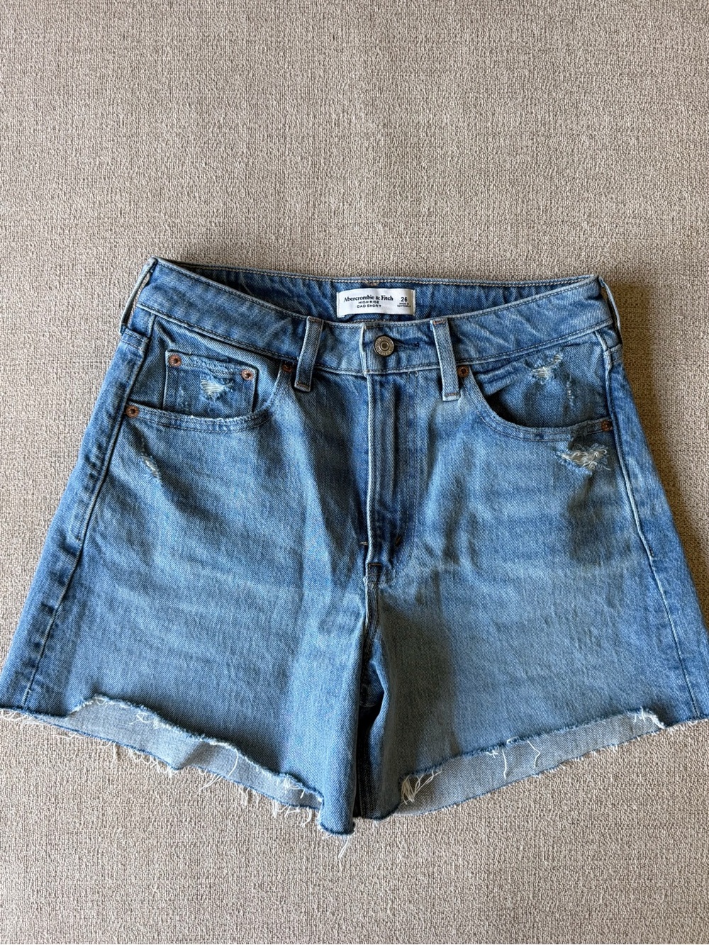 NWOT Abercrombie & Fitch High-Rise Dad Shorts Curve